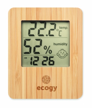 Logo trade corporate gifts picture of: Bamboo weather station